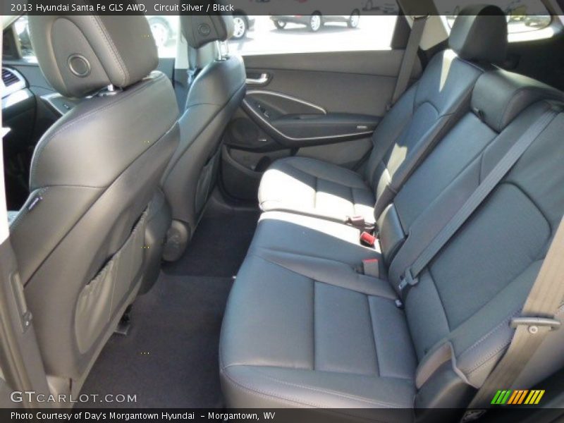 Circuit Silver / Black 2013 Hyundai Santa Fe GLS AWD