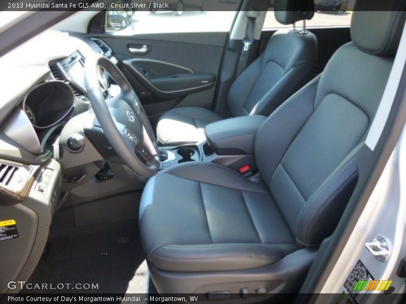 Circuit Silver / Black 2013 Hyundai Santa Fe GLS AWD