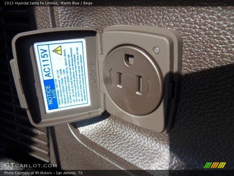 Marlin Blue / Beige 2013 Hyundai Santa Fe Limited