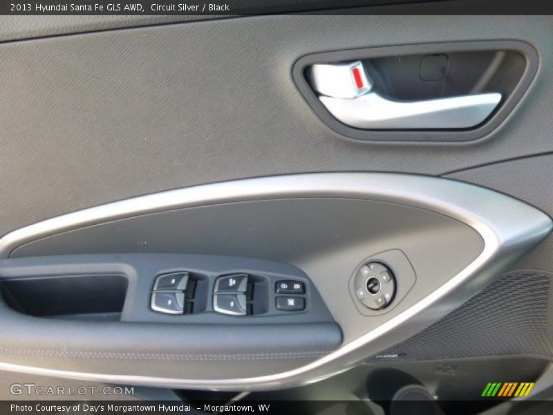Circuit Silver / Black 2013 Hyundai Santa Fe GLS AWD