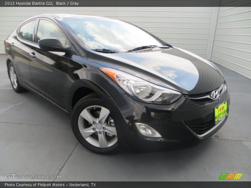 Black / Gray 2013 Hyundai Elantra GLS