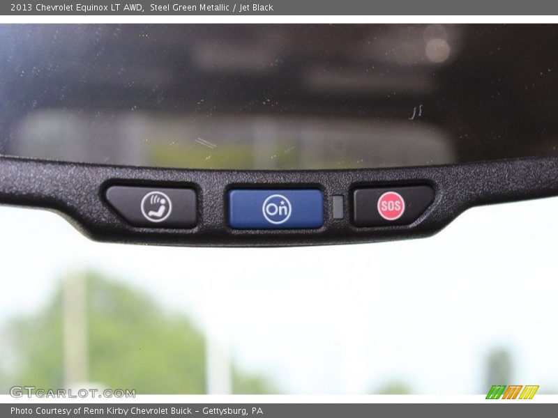 Steel Green Metallic / Jet Black 2013 Chevrolet Equinox LT AWD