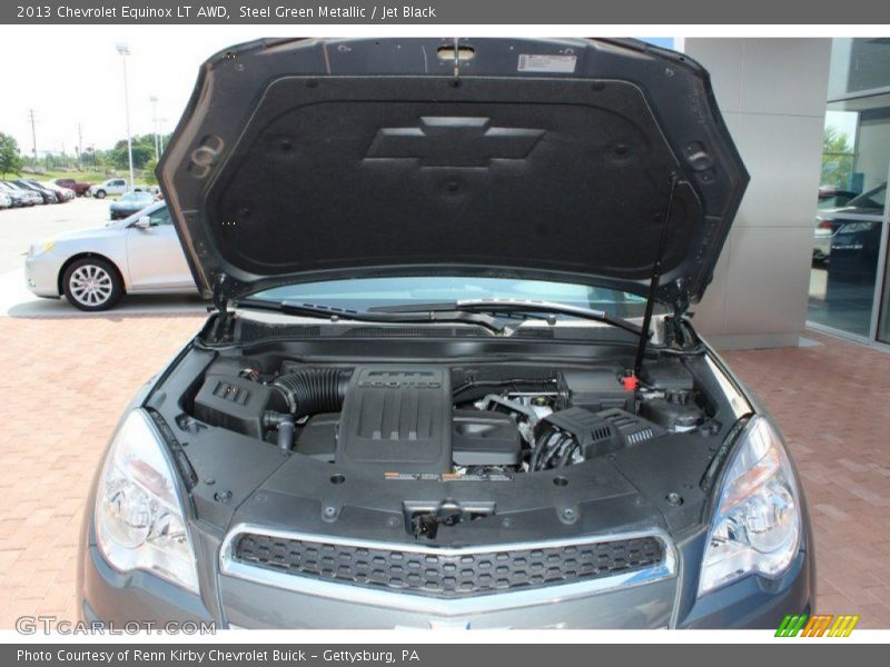 Steel Green Metallic / Jet Black 2013 Chevrolet Equinox LT AWD