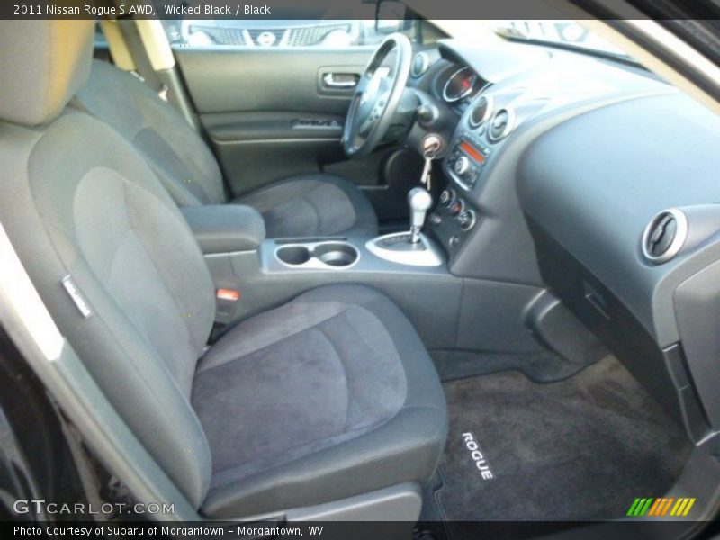 Wicked Black / Black 2011 Nissan Rogue S AWD