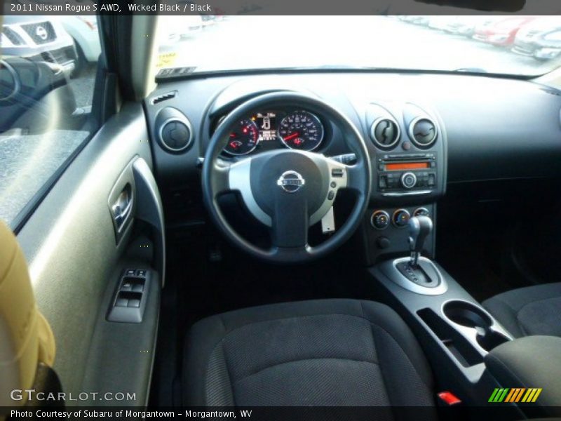 Wicked Black / Black 2011 Nissan Rogue S AWD