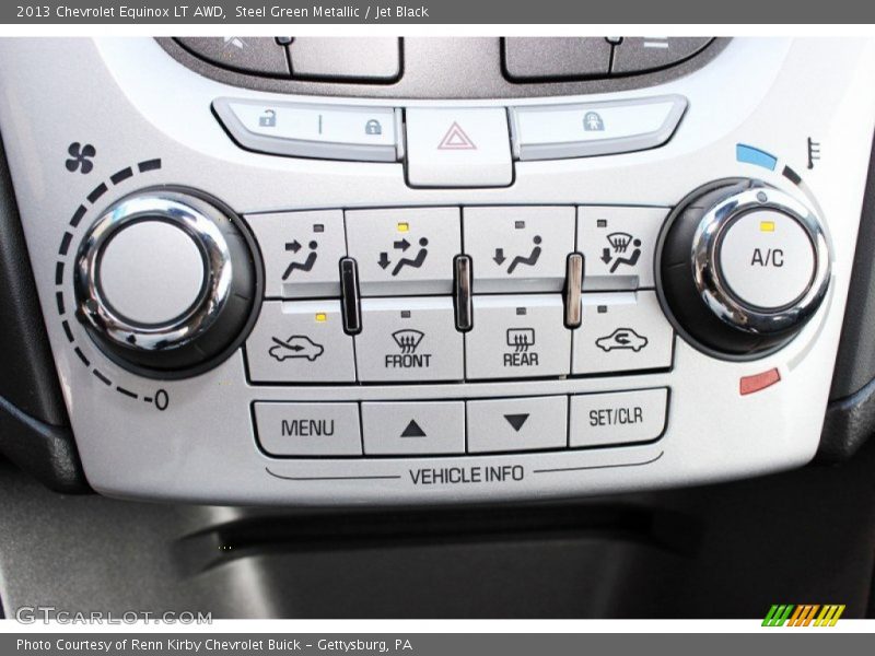 Steel Green Metallic / Jet Black 2013 Chevrolet Equinox LT AWD