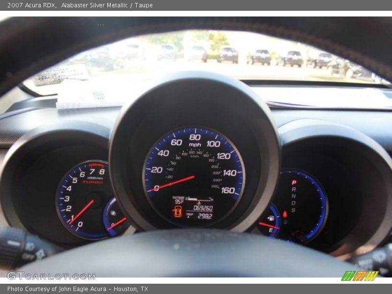 Alabaster Silver Metallic / Taupe 2007 Acura RDX