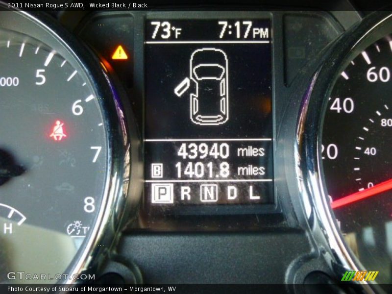 Wicked Black / Black 2011 Nissan Rogue S AWD