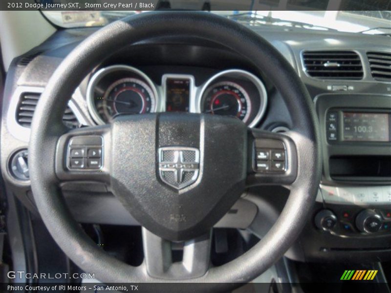 Storm Grey Pearl / Black 2012 Dodge Journey SXT