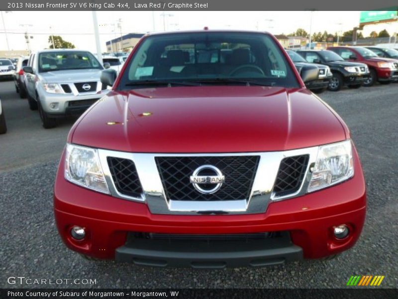 Lava Red / Graphite Steel 2013 Nissan Frontier SV V6 King Cab 4x4