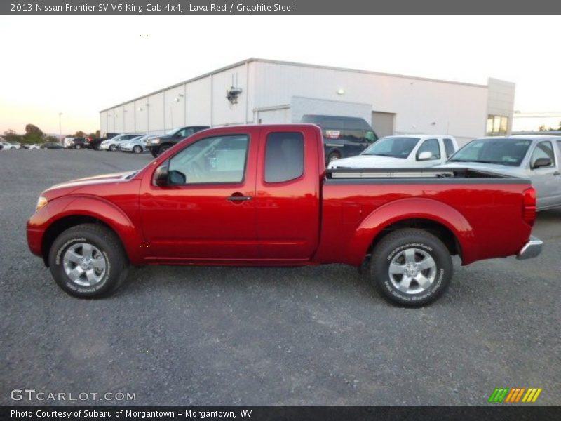 Lava Red / Graphite Steel 2013 Nissan Frontier SV V6 King Cab 4x4