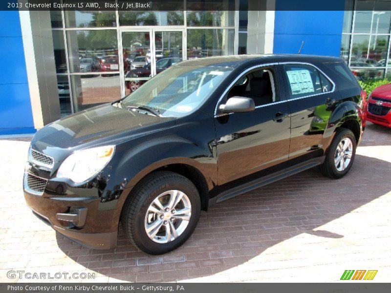 Black / Jet Black 2013 Chevrolet Equinox LS AWD