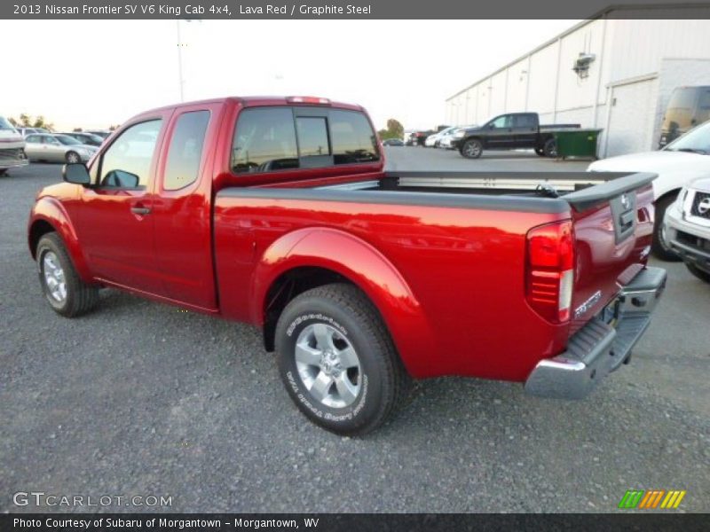 Lava Red / Graphite Steel 2013 Nissan Frontier SV V6 King Cab 4x4