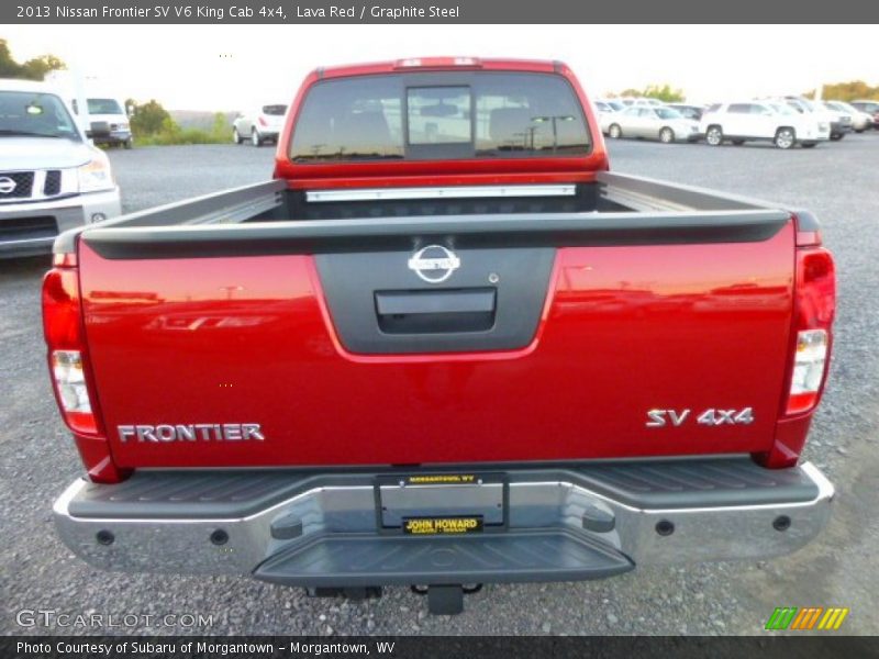 Lava Red / Graphite Steel 2013 Nissan Frontier SV V6 King Cab 4x4