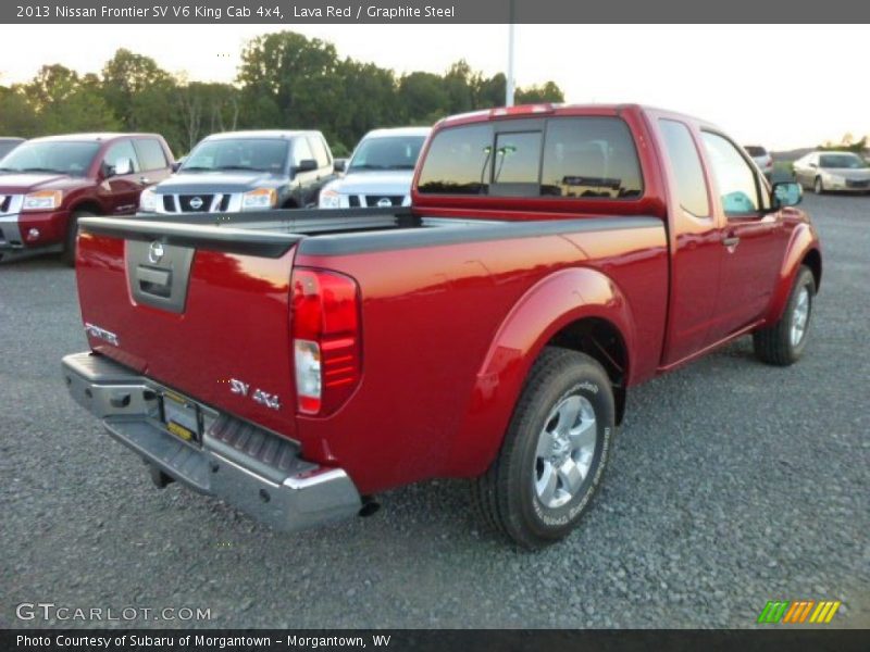 Lava Red / Graphite Steel 2013 Nissan Frontier SV V6 King Cab 4x4