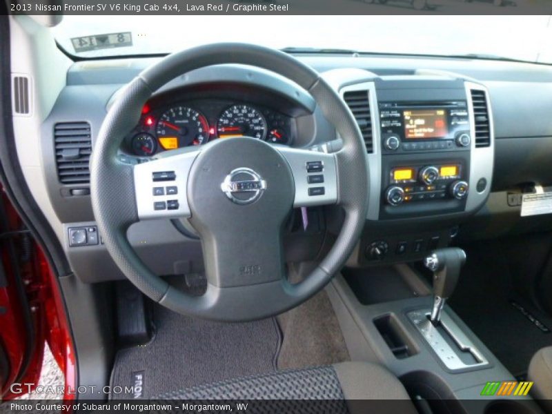 Lava Red / Graphite Steel 2013 Nissan Frontier SV V6 King Cab 4x4