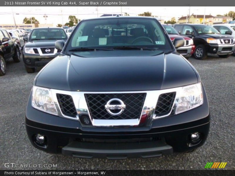Super Black / Graphite Steel 2013 Nissan Frontier SV V6 King Cab 4x4