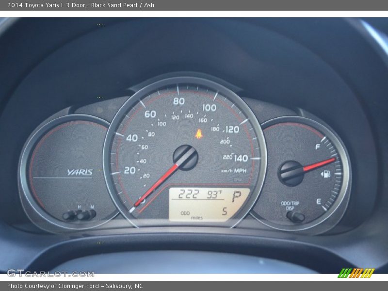  2014 Yaris L 3 Door L 3 Door Gauges