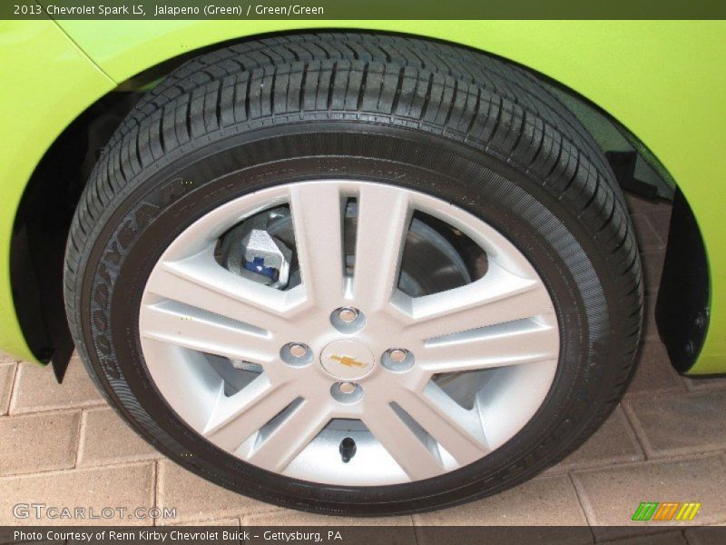Jalapeno (Green) / Green/Green 2013 Chevrolet Spark LS