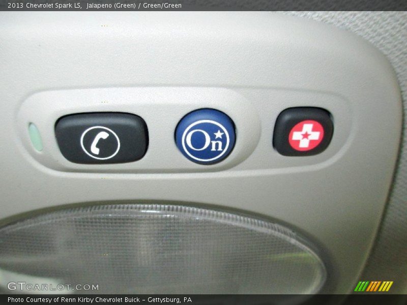Jalapeno (Green) / Green/Green 2013 Chevrolet Spark LS