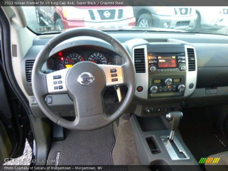 Super Black / Graphite Steel 2013 Nissan Frontier SV V6 King Cab 4x4