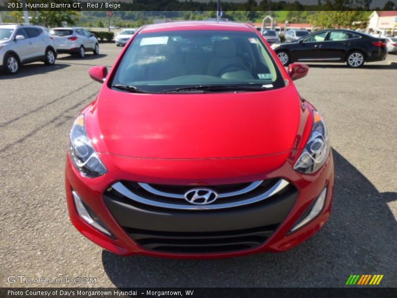 Red / Beige 2013 Hyundai Elantra GT