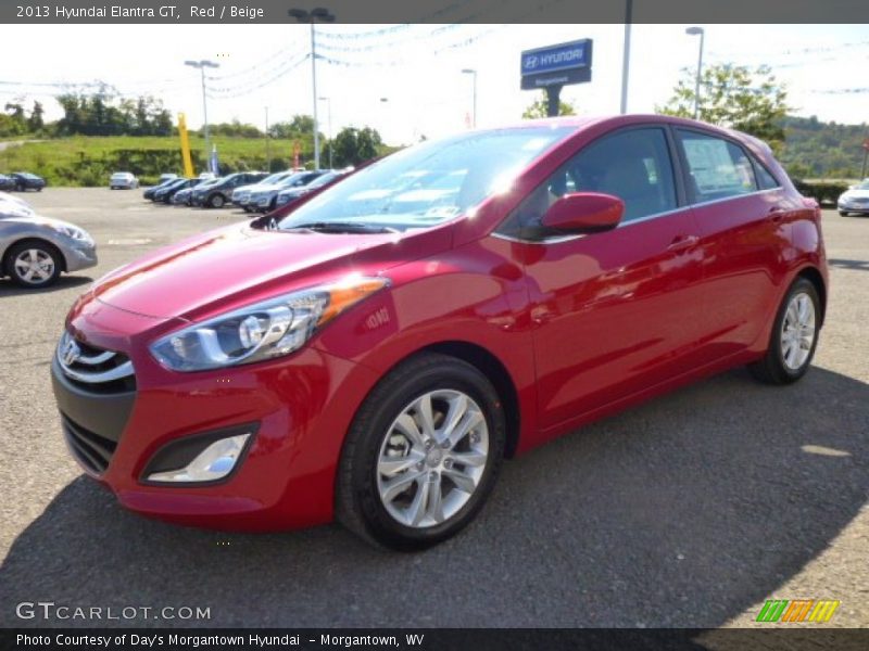 Red / Beige 2013 Hyundai Elantra GT