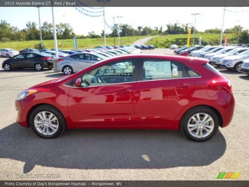 Red / Beige 2013 Hyundai Elantra GT