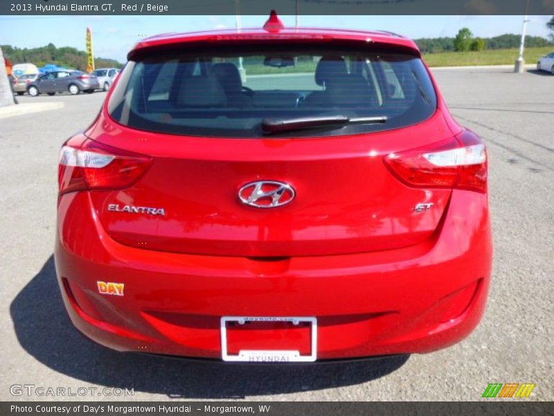 Red / Beige 2013 Hyundai Elantra GT