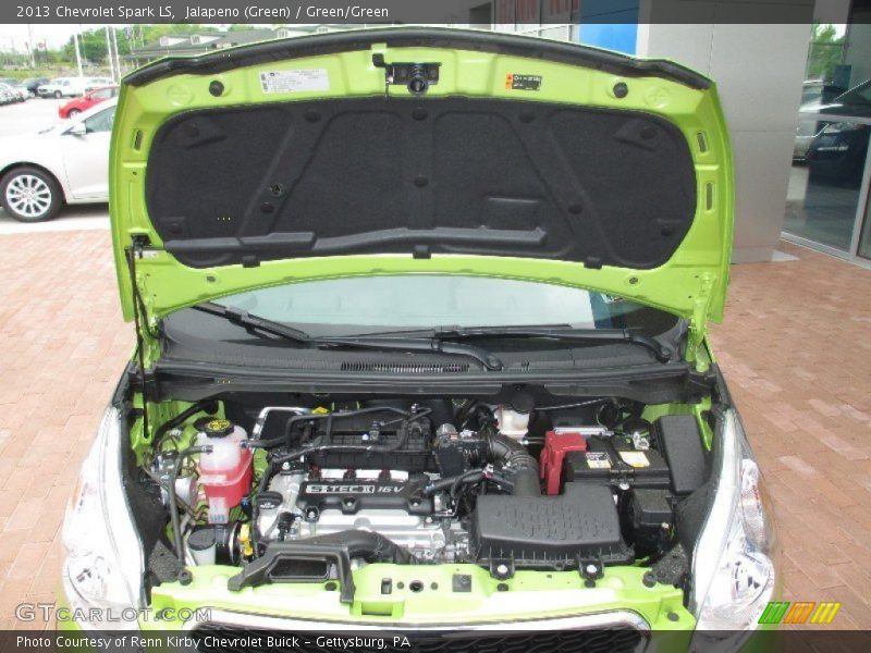 Jalapeno (Green) / Green/Green 2013 Chevrolet Spark LS