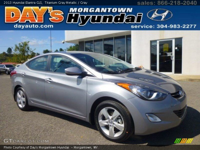 Titanium Gray Metallic / Gray 2013 Hyundai Elantra GLS