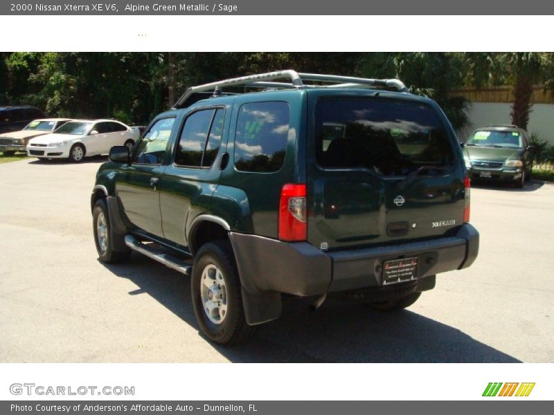 Alpine Green Metallic / Sage 2000 Nissan Xterra XE V6