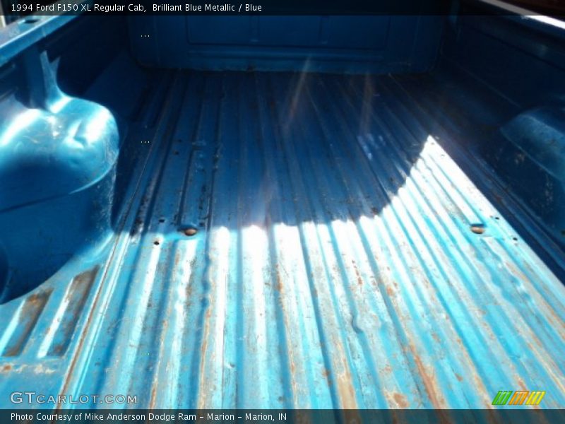 Brilliant Blue Metallic / Blue 1994 Ford F150 XL Regular Cab