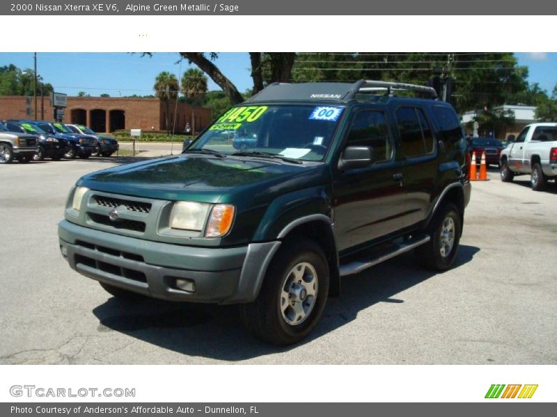 Alpine Green Metallic / Sage 2000 Nissan Xterra XE V6