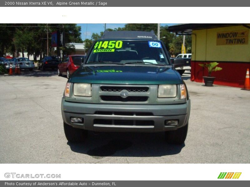 Alpine Green Metallic / Sage 2000 Nissan Xterra XE V6