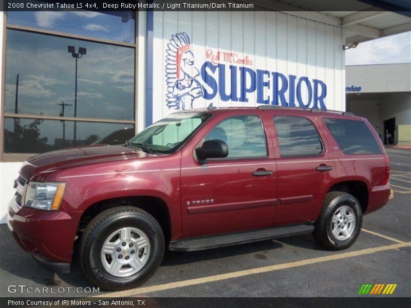 Deep Ruby Metallic / Light Titanium/Dark Titanium 2008 Chevrolet Tahoe LS 4x4