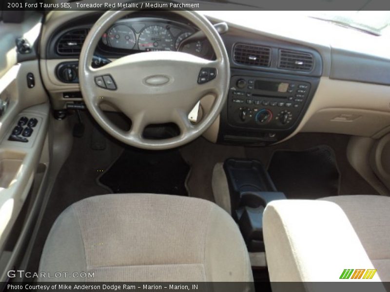 Toreador Red Metallic / Medium Parchment 2001 Ford Taurus SES