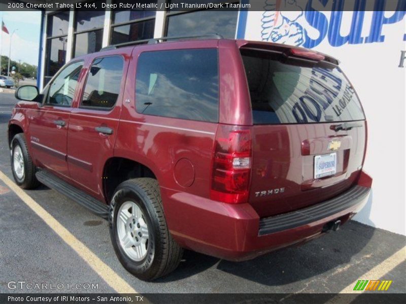 Deep Ruby Metallic / Light Titanium/Dark Titanium 2008 Chevrolet Tahoe LS 4x4