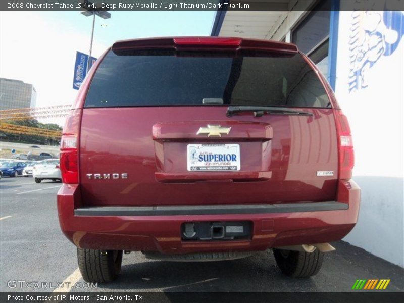 Deep Ruby Metallic / Light Titanium/Dark Titanium 2008 Chevrolet Tahoe LS 4x4
