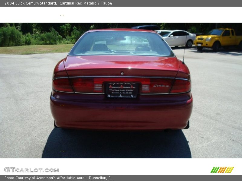 Cardinal Red Metallic / Taupe 2004 Buick Century Standard
