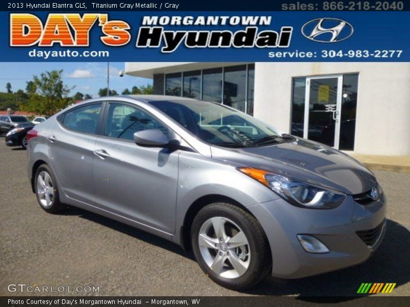 Titanium Gray Metallic / Gray 2013 Hyundai Elantra GLS