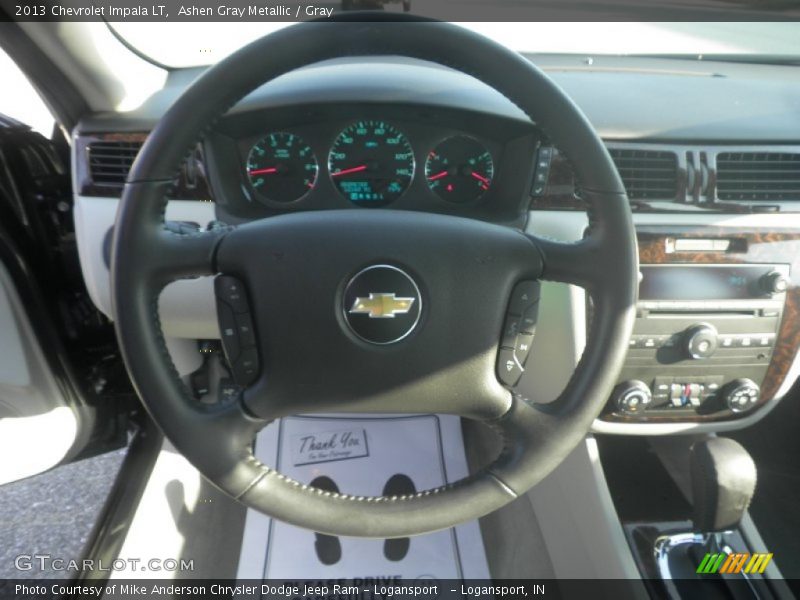 Ashen Gray Metallic / Gray 2013 Chevrolet Impala LT