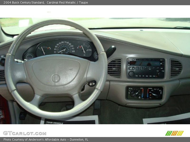 Cardinal Red Metallic / Taupe 2004 Buick Century Standard