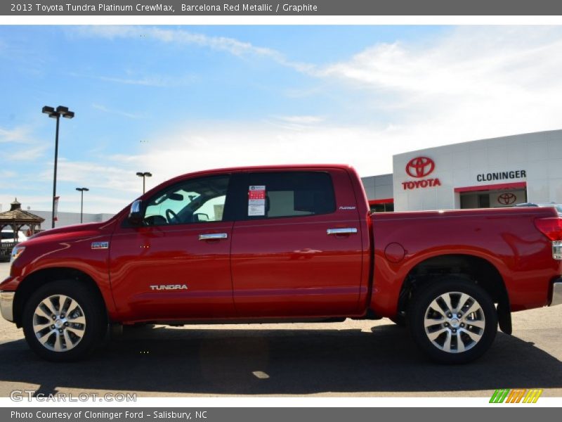 Barcelona Red Metallic / Graphite 2013 Toyota Tundra Platinum CrewMax