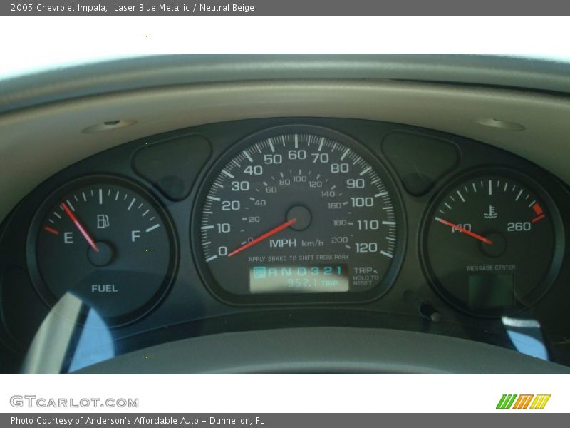 Laser Blue Metallic / Neutral Beige 2005 Chevrolet Impala