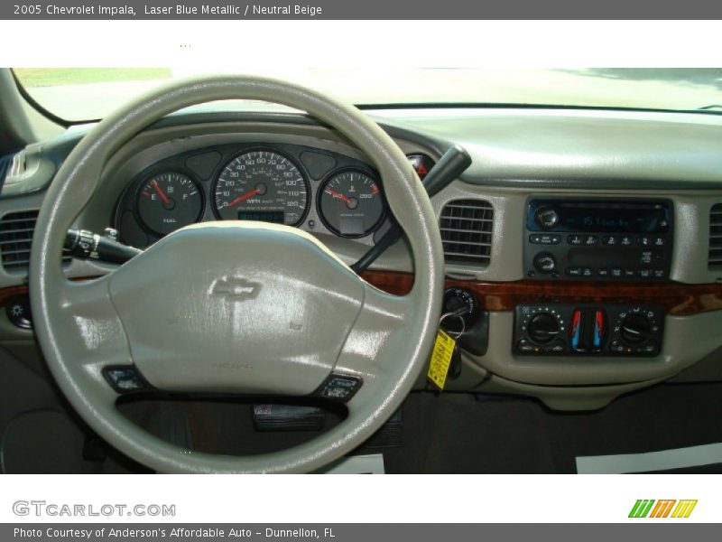 Laser Blue Metallic / Neutral Beige 2005 Chevrolet Impala