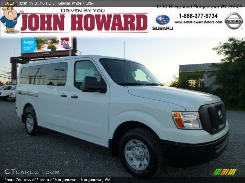 Glacier White / Gray 2013 Nissan NV 3500 HD S