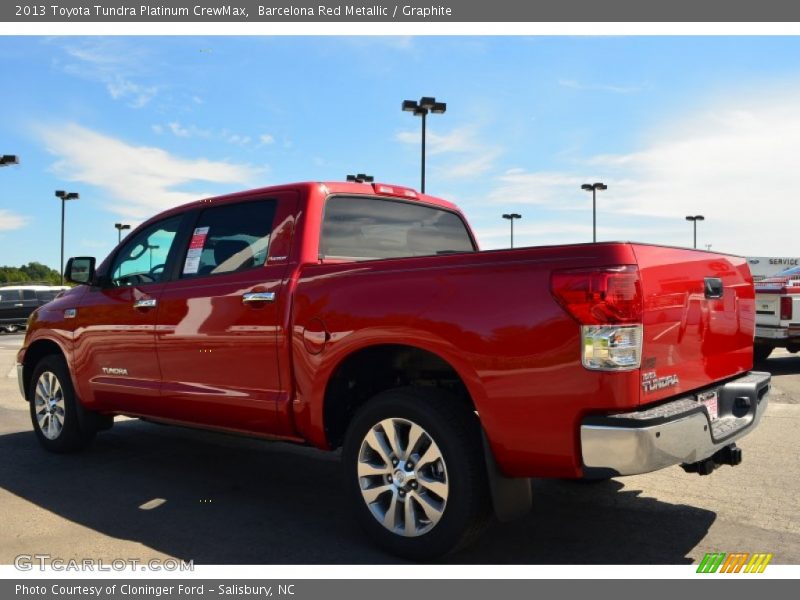 Barcelona Red Metallic / Graphite 2013 Toyota Tundra Platinum CrewMax