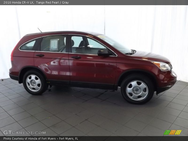Tango Red Pearl / Gray 2010 Honda CR-V LX