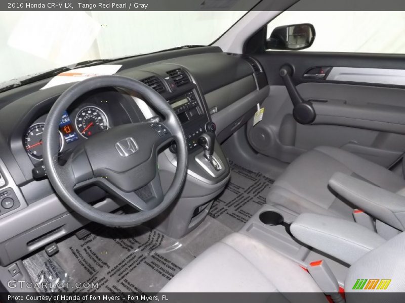 Tango Red Pearl / Gray 2010 Honda CR-V LX
